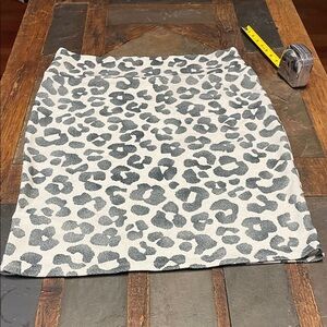 LuLaRoe Black and Gray Leopard Pencil Skirt